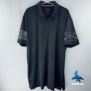1131 Grunt Style Short Sleeve Polo - Size XL - Black